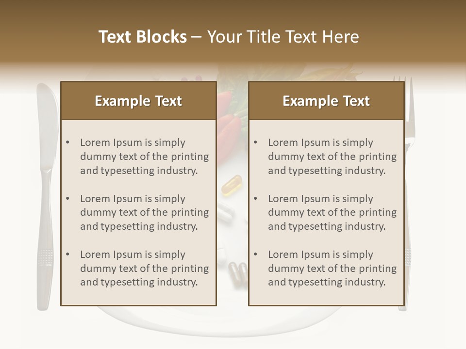 Drugs Dish Nutrition PowerPoint Template