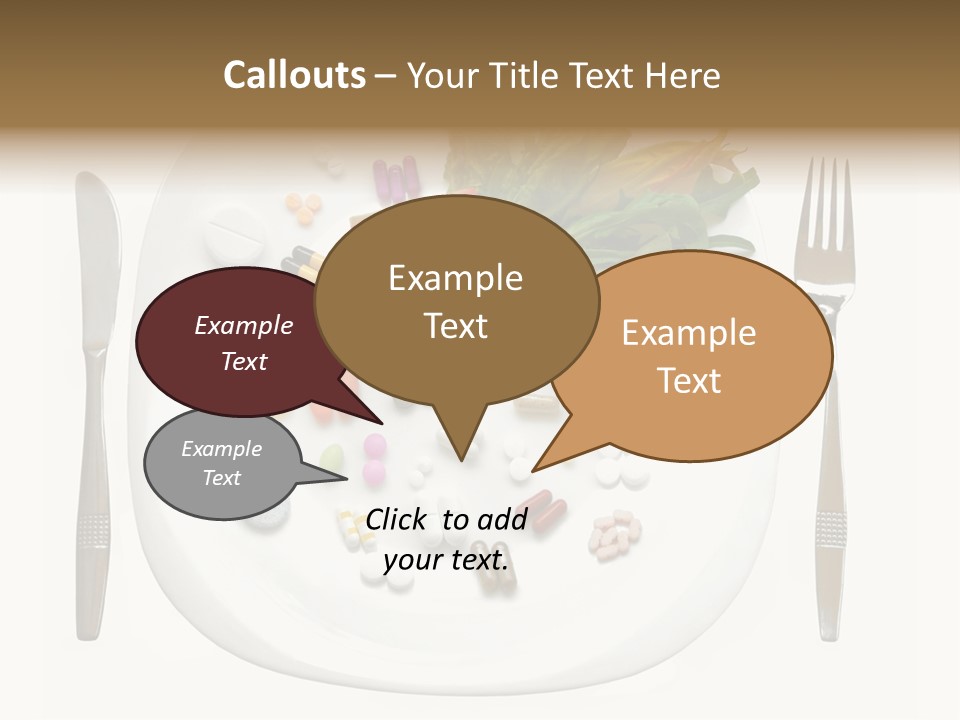 Drugs Dish Nutrition PowerPoint Template