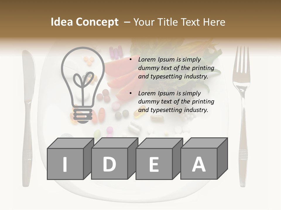 Drugs Dish Nutrition PowerPoint Template