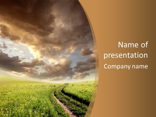 Dramatic Weather Horizon PowerPoint Template