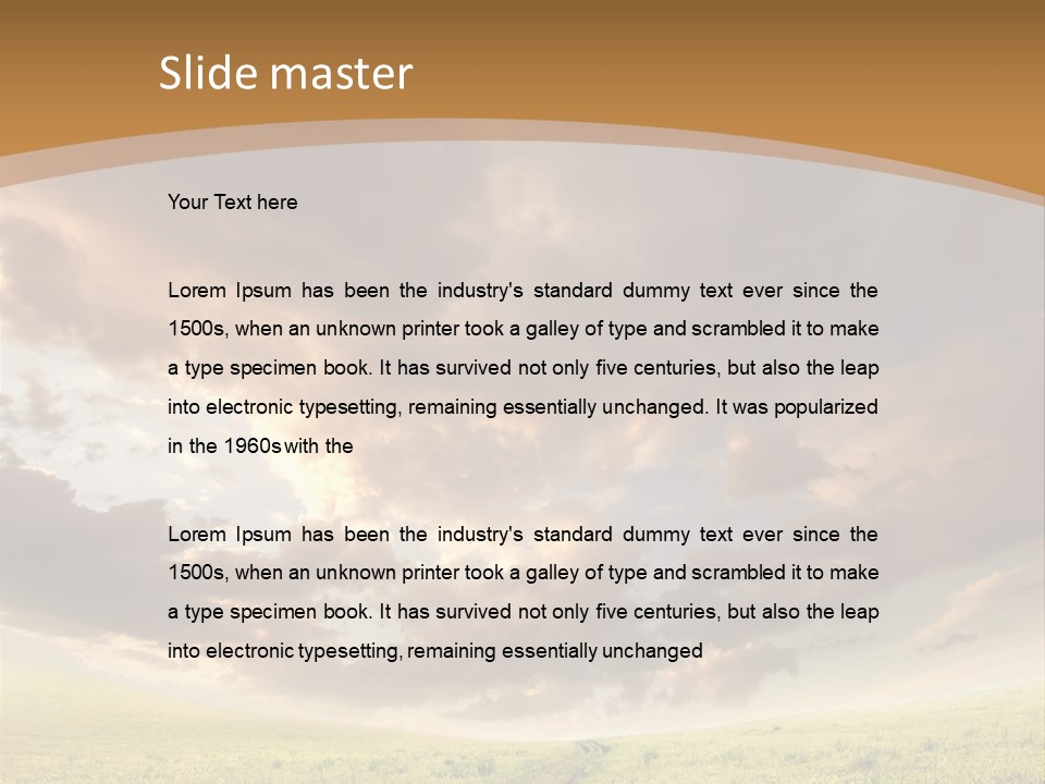 Dramatic Weather Horizon PowerPoint Template