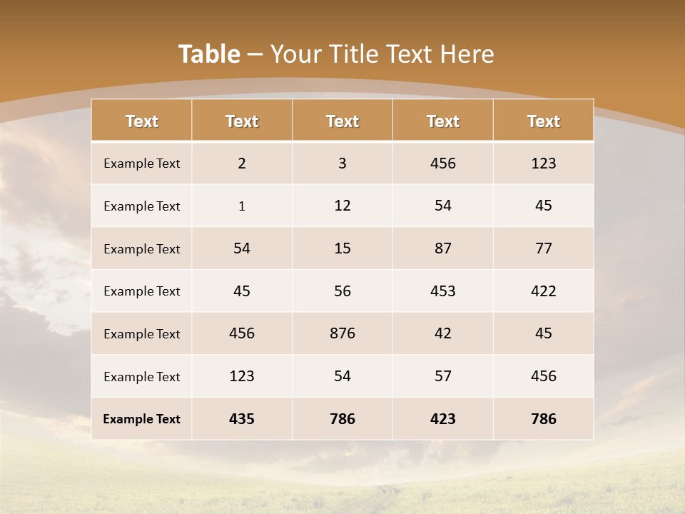 Dramatic Weather Horizon PowerPoint Template