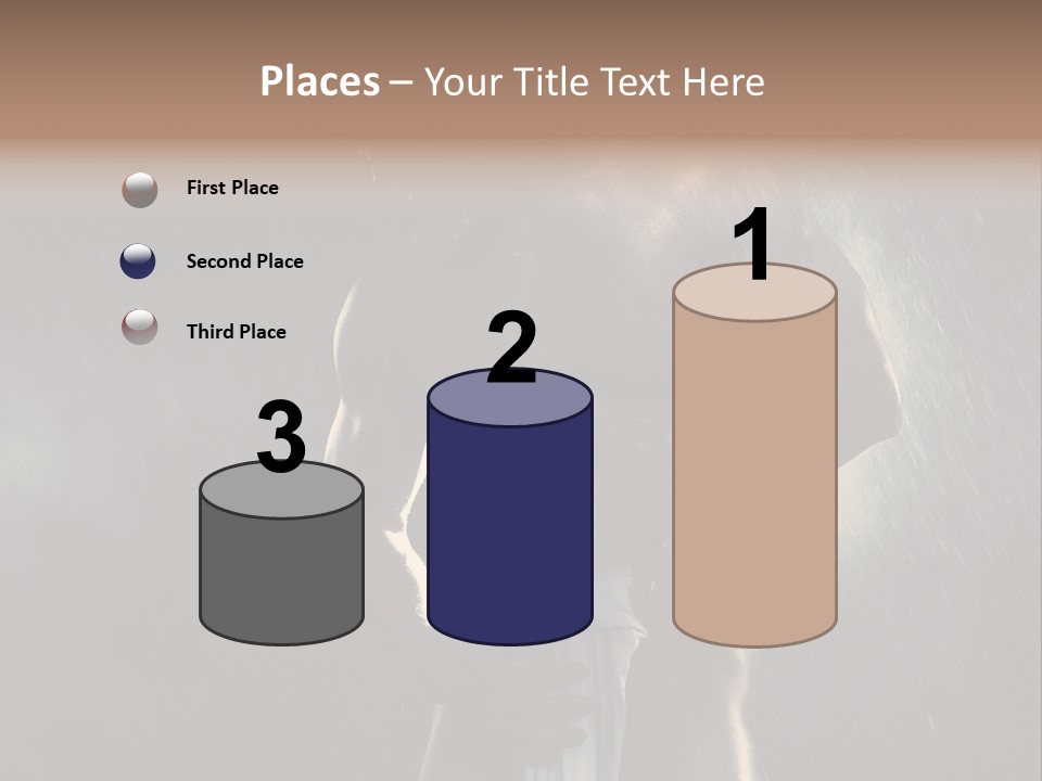 Gorgeous Beauty Man PowerPoint Template