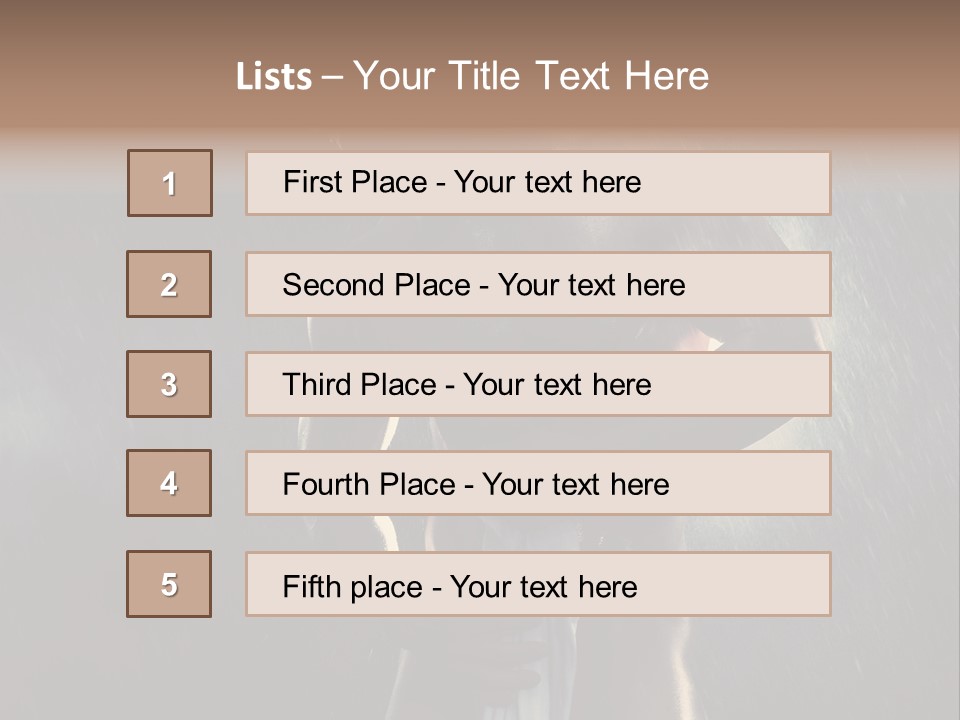 Gorgeous Beauty Man PowerPoint Template