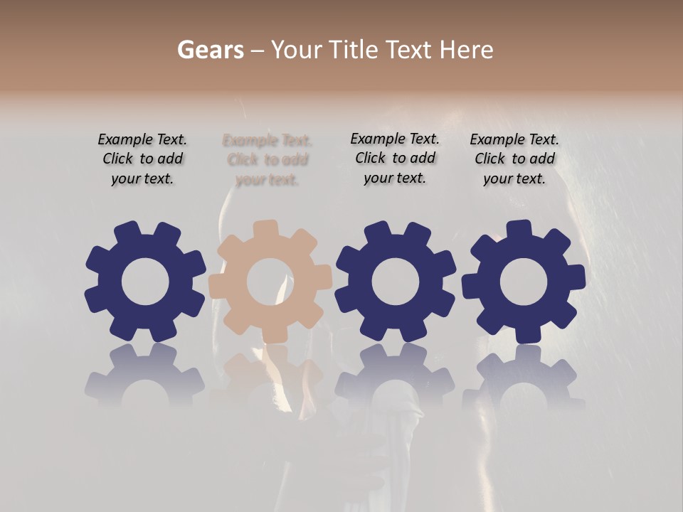 Gorgeous Beauty Man PowerPoint Template