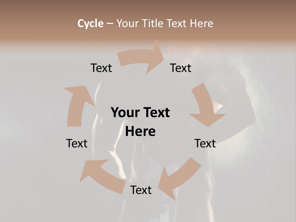 Gorgeous Beauty Man PowerPoint Template