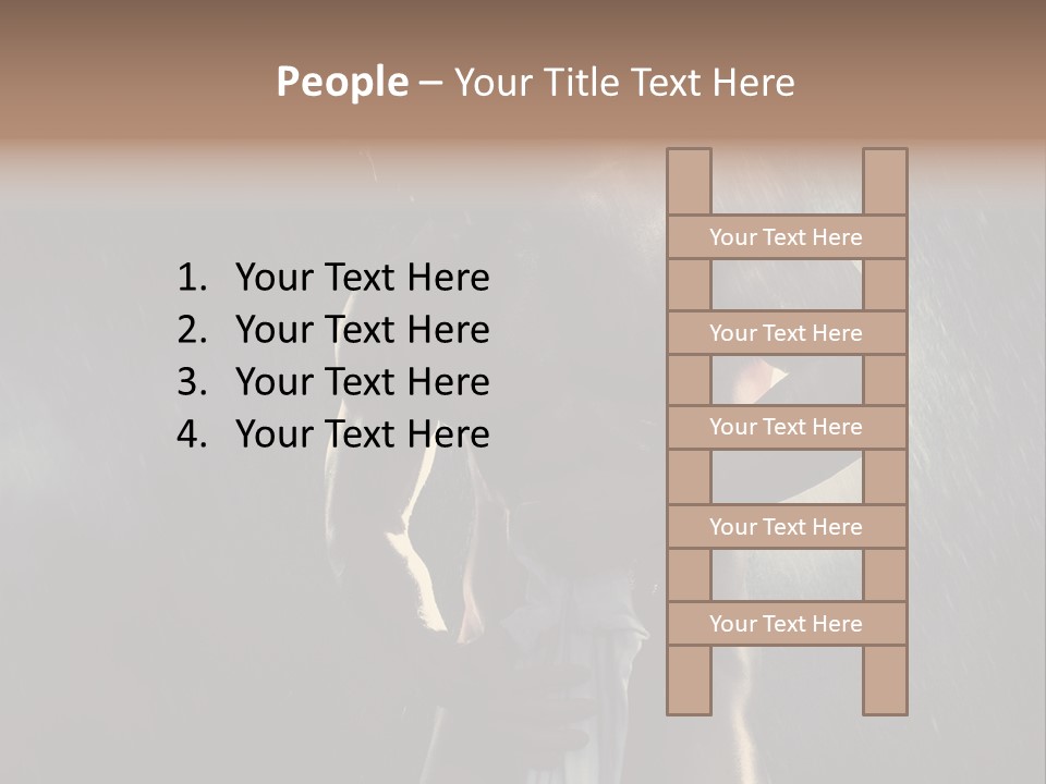 Gorgeous Beauty Man PowerPoint Template