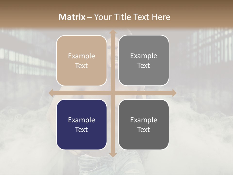 Cutout Expression Serious PowerPoint Template