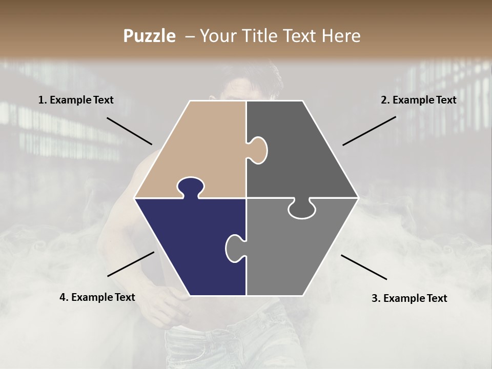 Cutout Expression Serious PowerPoint Template