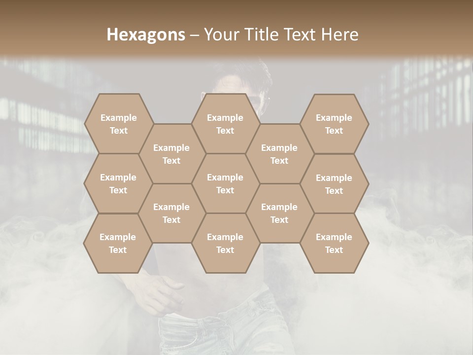 Cutout Expression Serious PowerPoint Template