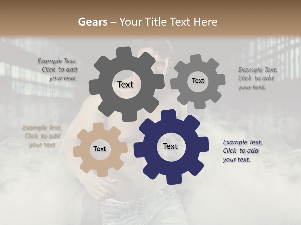 Cutout Expression Serious PowerPoint Template