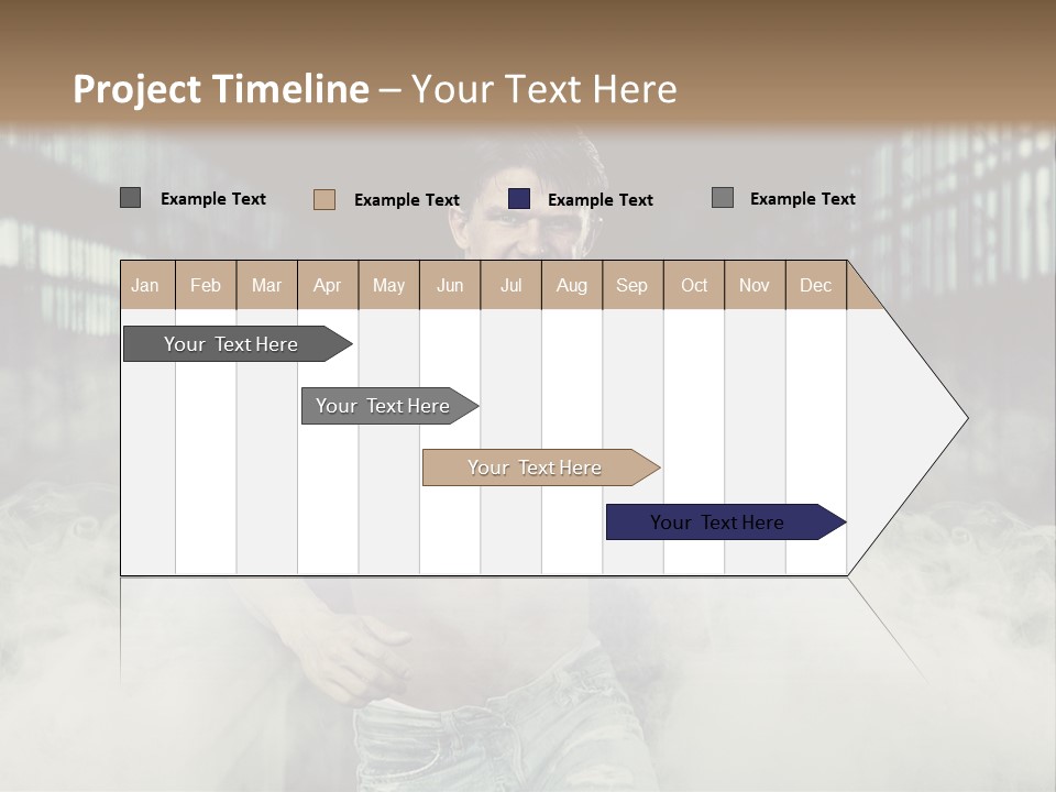Cutout Expression Serious PowerPoint Template