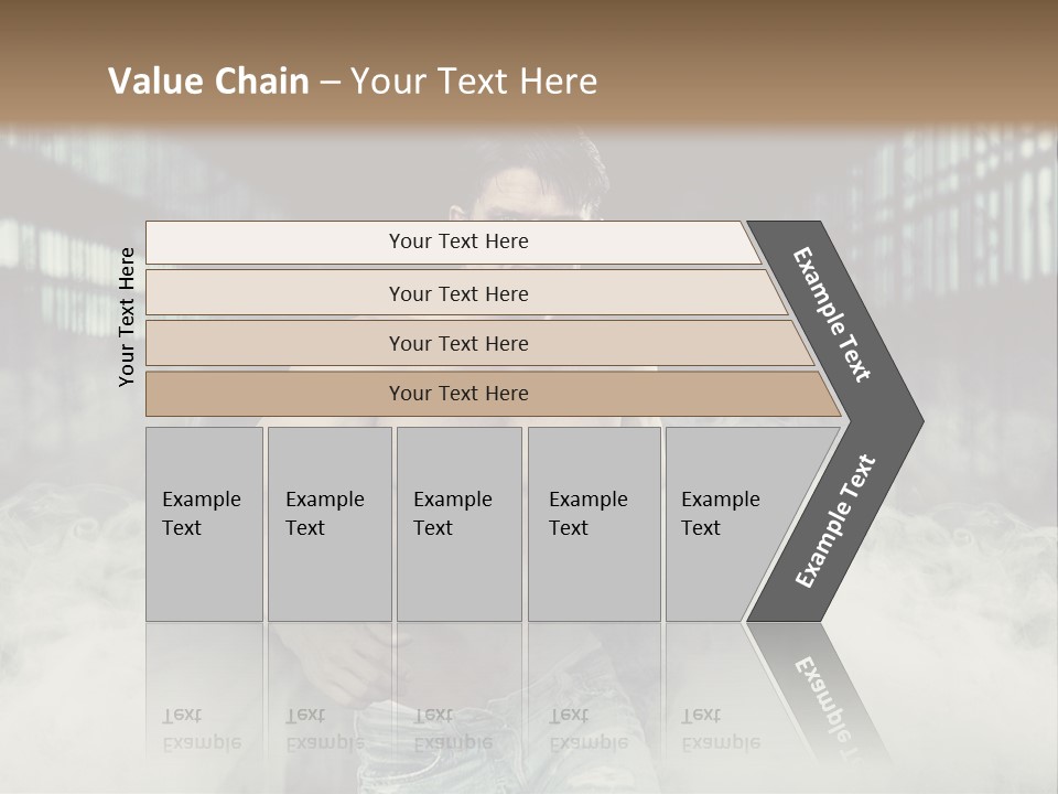 Cutout Expression Serious PowerPoint Template