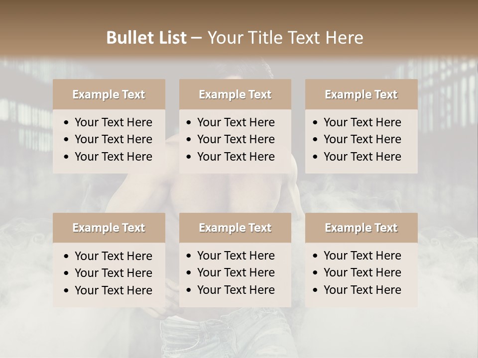 Cutout Expression Serious PowerPoint Template
