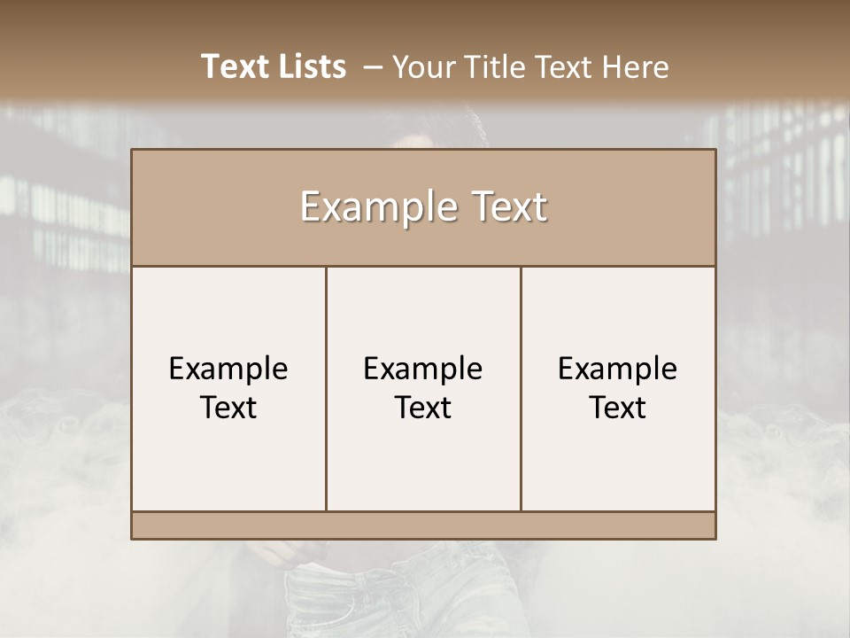 Cutout Expression Serious PowerPoint Template