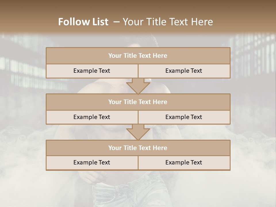 Cutout Expression Serious PowerPoint Template