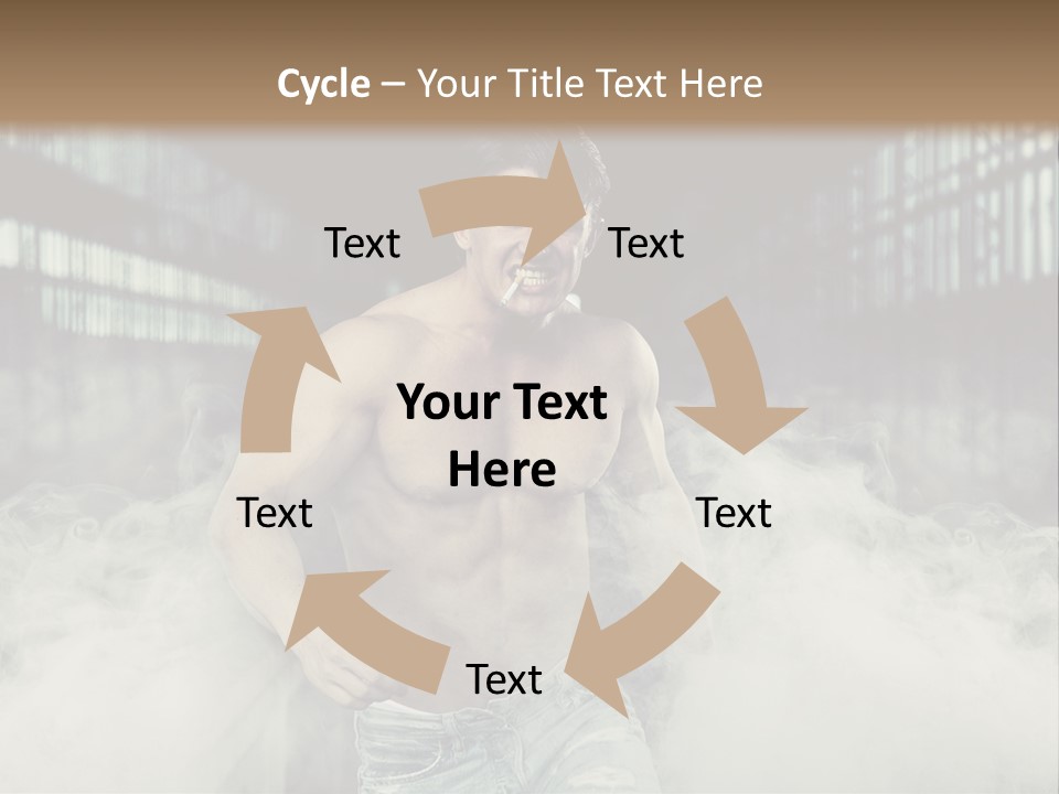 Cutout Expression Serious PowerPoint Template