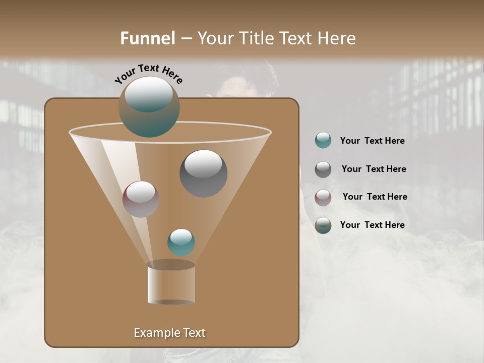 Cutout Expression Serious PowerPoint Template