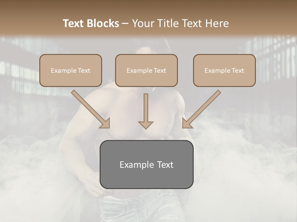 Cutout Expression Serious PowerPoint Template