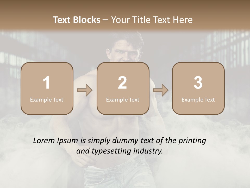 Cutout Expression Serious PowerPoint Template