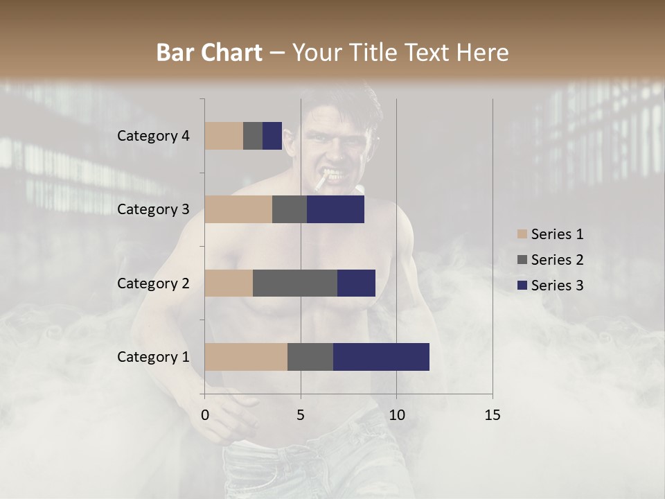 Cutout Expression Serious PowerPoint Template