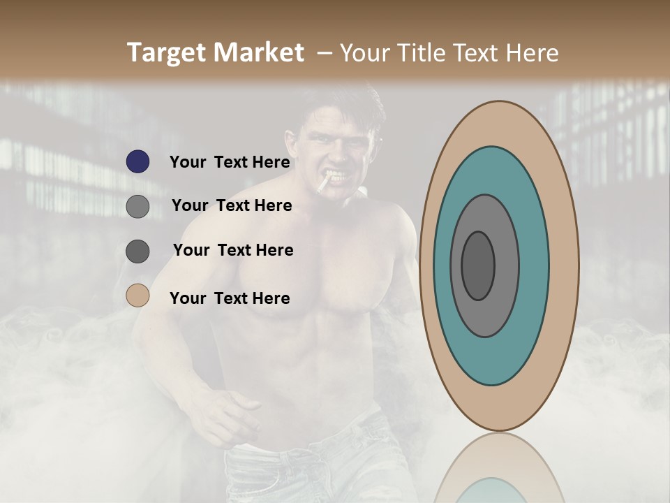 Cutout Expression Serious PowerPoint Template