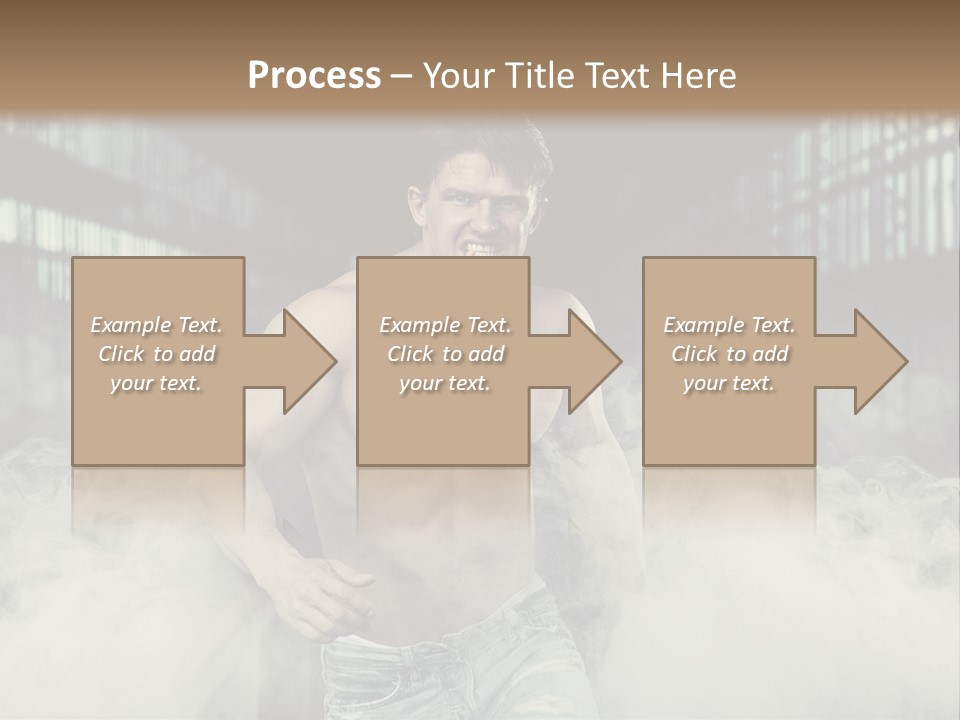 Cutout Expression Serious PowerPoint Template
