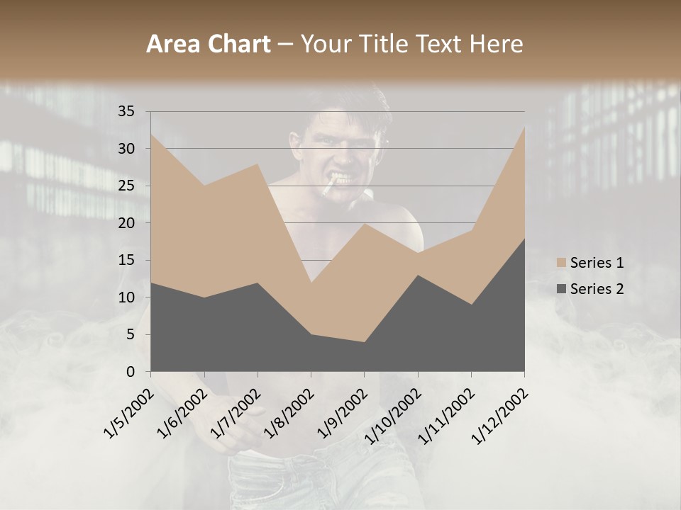 Cutout Expression Serious PowerPoint Template