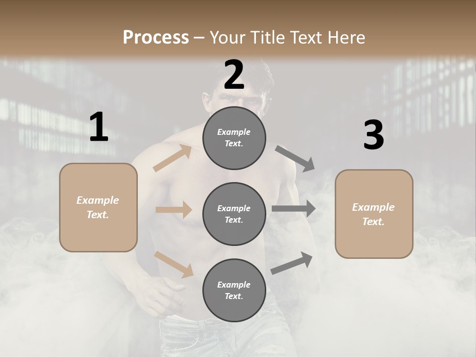 Cutout Expression Serious PowerPoint Template