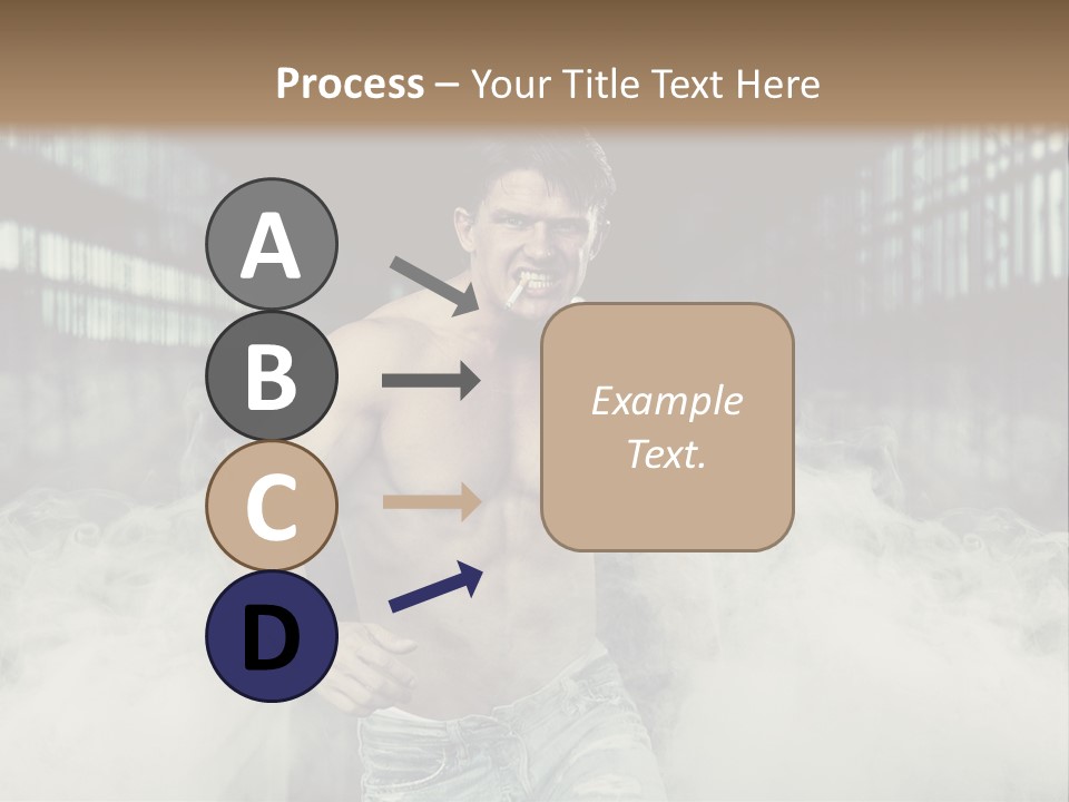 Cutout Expression Serious PowerPoint Template