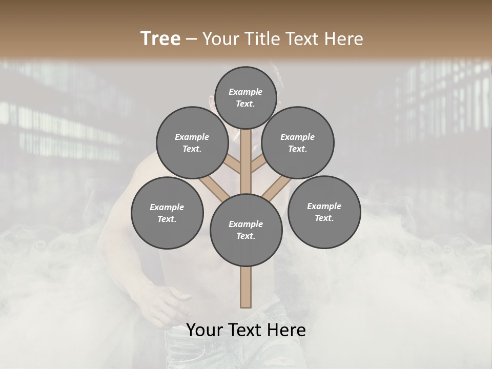 Cutout Expression Serious PowerPoint Template