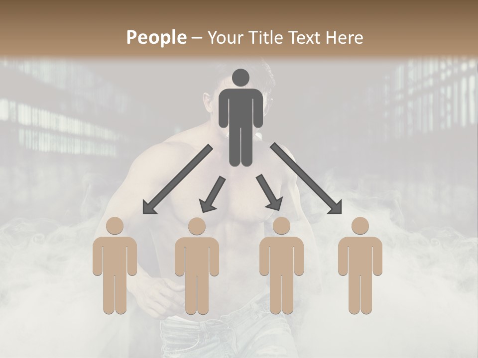 Cutout Expression Serious PowerPoint Template