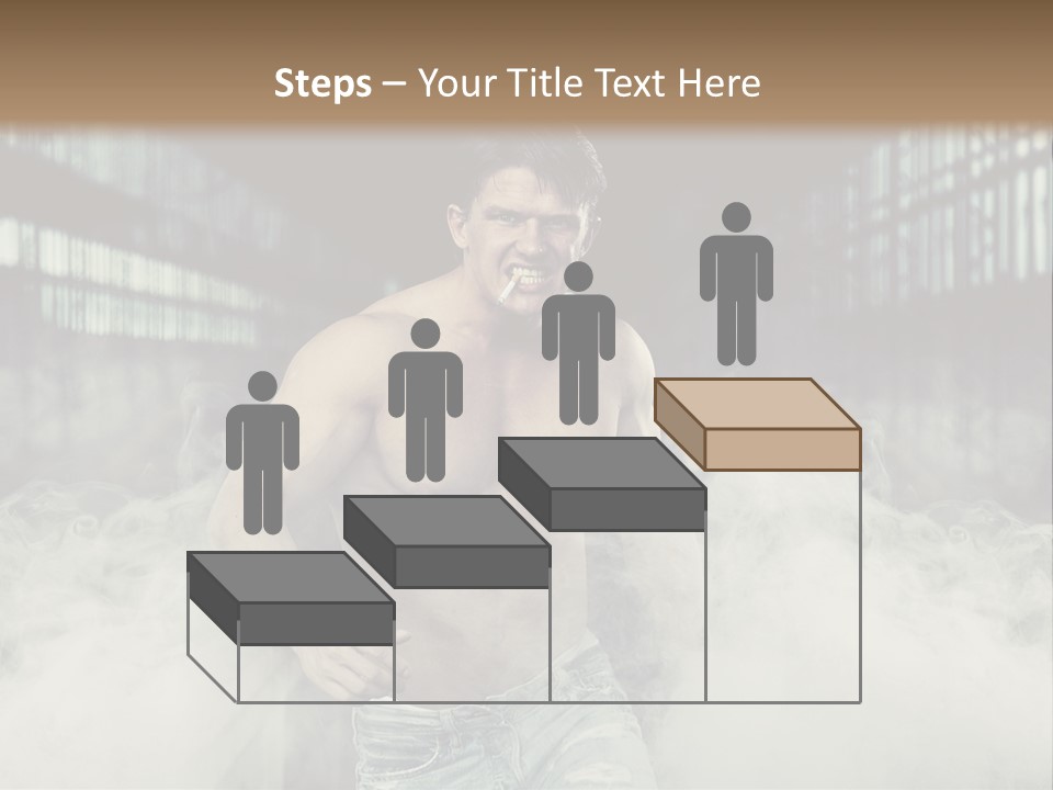 Cutout Expression Serious PowerPoint Template