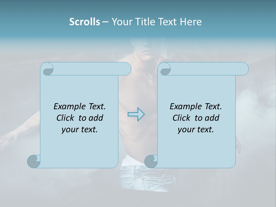 Strong Headless Nude PowerPoint Template