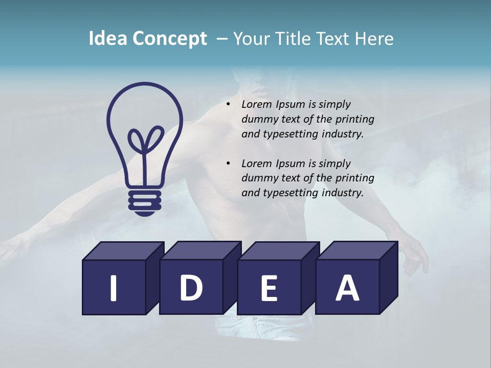 Strong Headless Nude PowerPoint Template