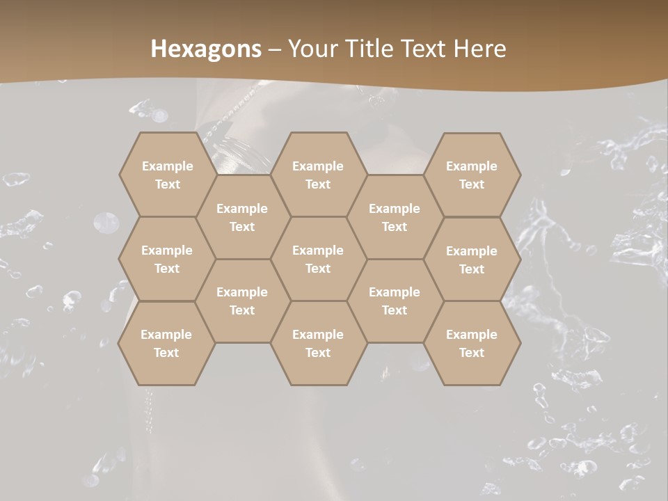 Liquid Brunette Drop PowerPoint Template