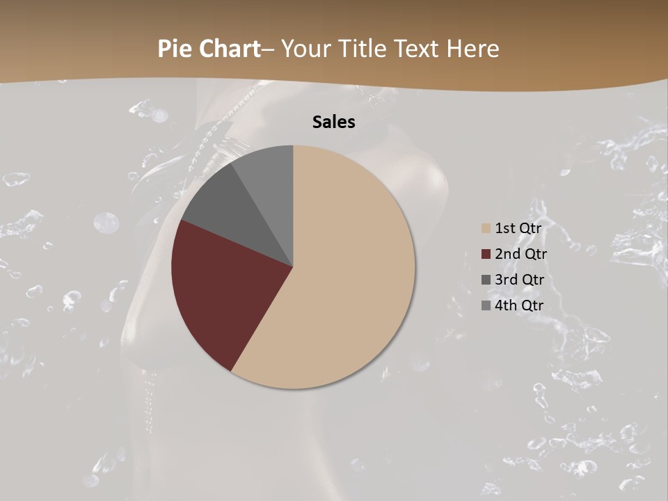 Liquid Brunette Drop PowerPoint Template