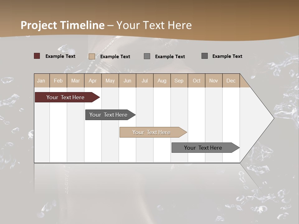 Liquid Brunette Drop PowerPoint Template