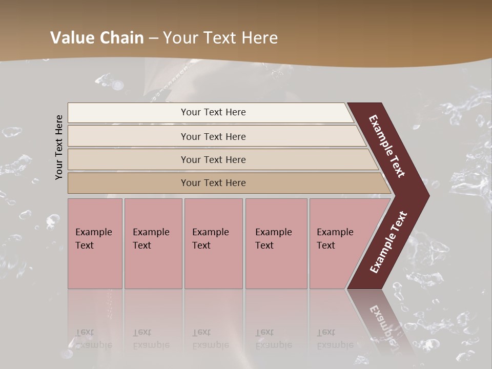 Liquid Brunette Drop PowerPoint Template