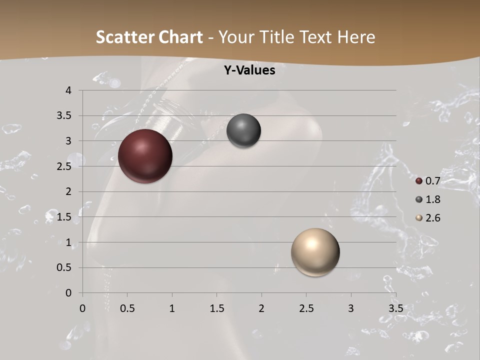 Liquid Brunette Drop PowerPoint Template