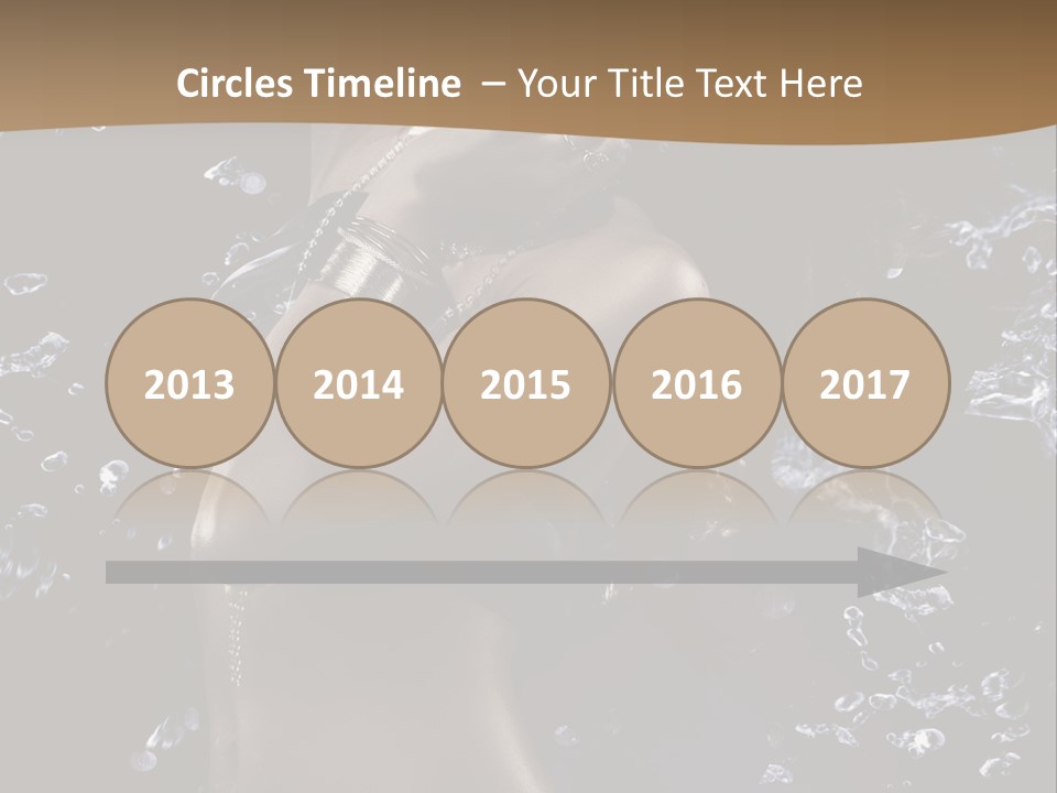 Liquid Brunette Drop PowerPoint Template