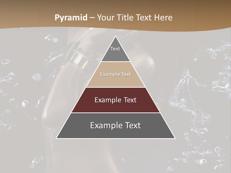 Liquid Brunette Drop PowerPoint Template