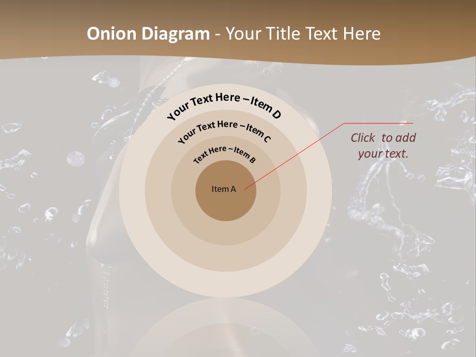 Liquid Brunette Drop PowerPoint Template