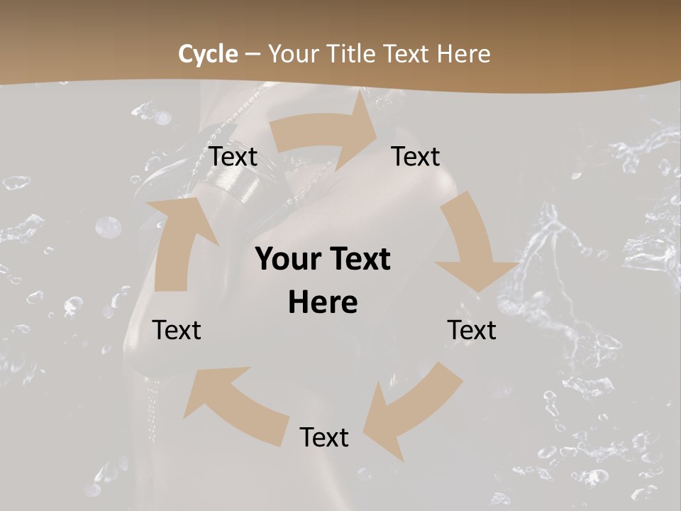 Liquid Brunette Drop PowerPoint Template