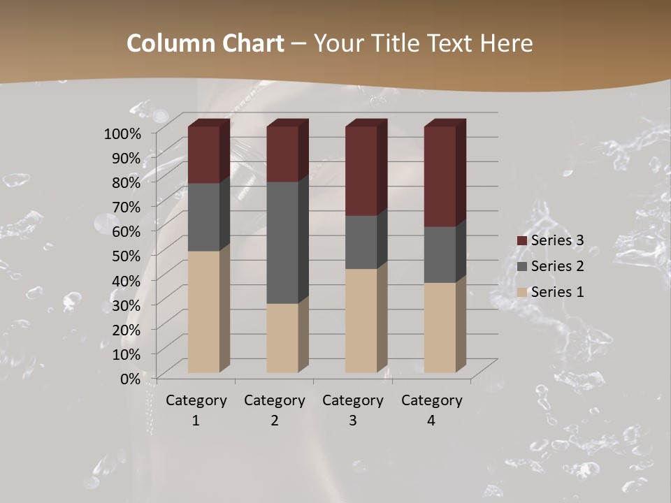 Liquid Brunette Drop PowerPoint Template
