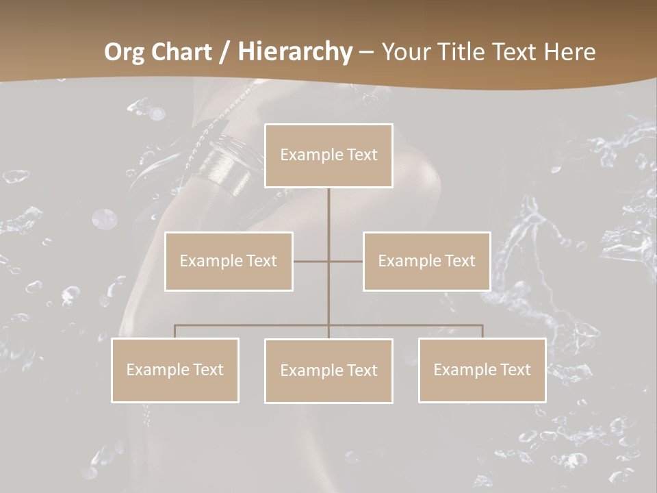 Liquid Brunette Drop PowerPoint Template