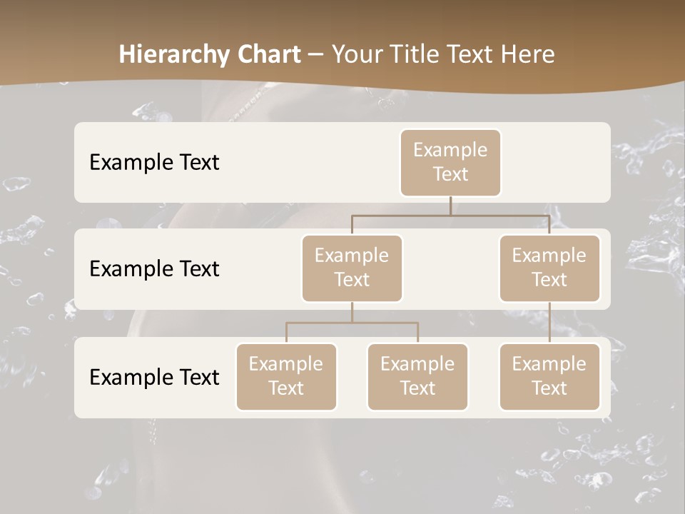 Liquid Brunette Drop PowerPoint Template