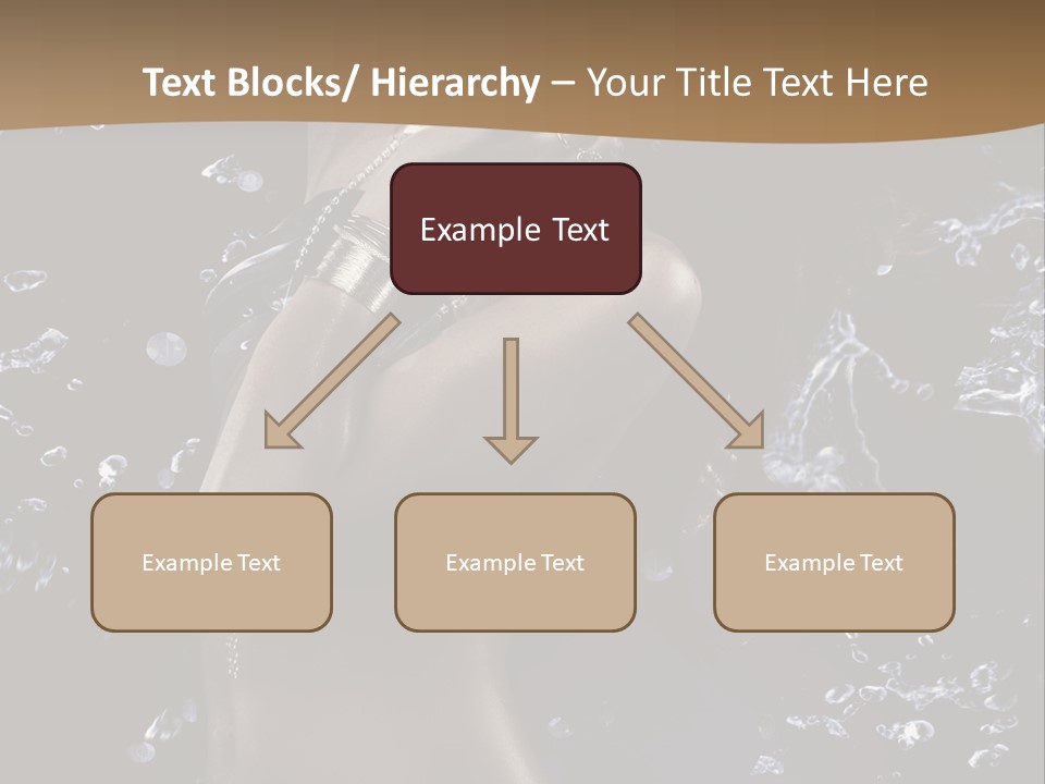Liquid Brunette Drop PowerPoint Template