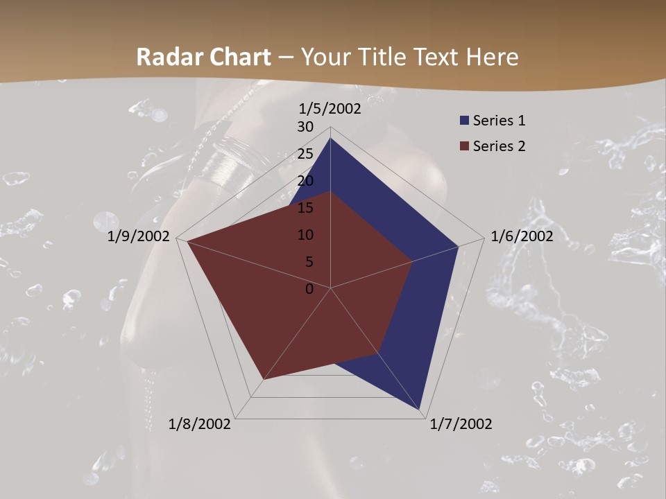 Liquid Brunette Drop PowerPoint Template
