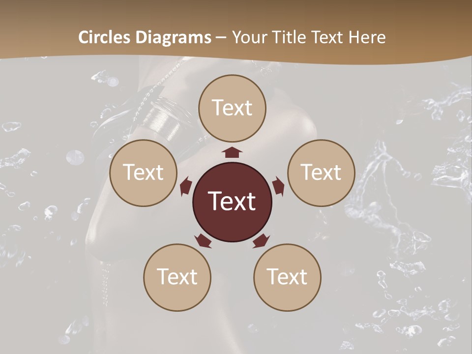 Liquid Brunette Drop PowerPoint Template